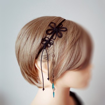 髮箍 ．不回首的容顏