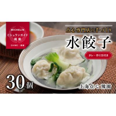 ふるさと納税 松山市 点心専門店の手づくり水餃子30個(タレ・作り方付き)