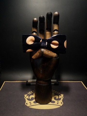 絲絨大圓點領結領花學院風窄版蝴蝶結