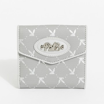 PLAYBOY - 短夾  Morning Mist系列 - 銀色