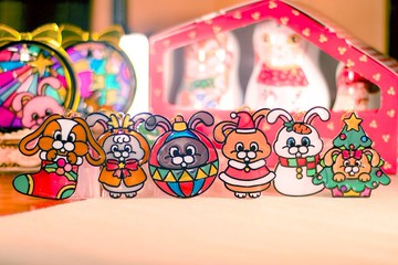 聖誕兔仔彩繪掛飾【聖誕禮物】【客製化禮物】【聖誕禮盒】