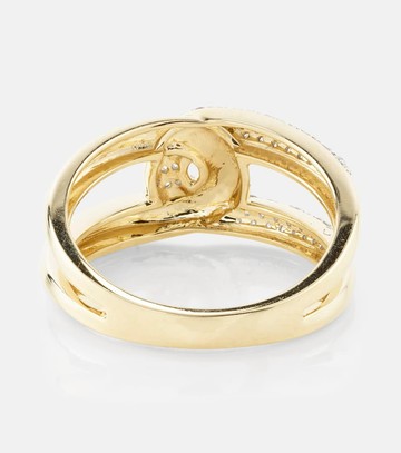 Stone and Strand 10kt gold ring with diamonds