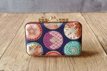 日式燙金紙傘 口金盒  公司章 大小章 印章盒 雙章盒結婚禮物