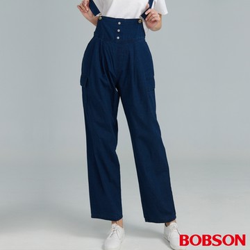 BOBSON 女款寬版吊帶褲(D131-52 )