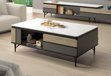 【歐風別館】寇克岩板茶几【基隆至台中免運費】