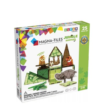 【美國Magna-Tiles®】磁力積木25片-叢林動物
