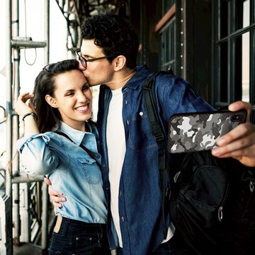 【Apple新品】防彈纖維保護殼 iPhone Xs / Xs Max - 雪地迷彩