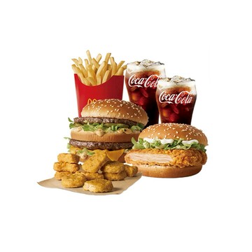 【麥當勞】大麥克+勁辣鷄腿堡+麥克鷄塊(10塊)+薯條(中)+可樂(小)X2 好禮即享券