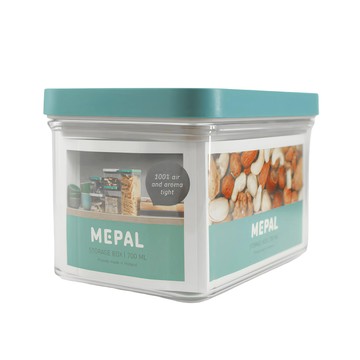 MEPAL OMNIA 長方形收納罐 700ml 湖水綠 高密封性 北歐簡約設計 堅固耐用  1個  單件