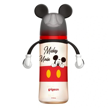 pigeon 貝親 第3代迪士尼母乳實感PPSU奶瓶  經典米奇 透明色 + 黑色 + 紅色  330ml  1個