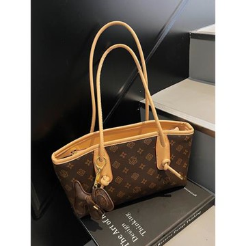 法式腋下包女2026新款高級感老花托特包小眾輕奢通勤手提單肩包包