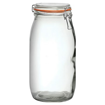 Utopia 扣式玻璃密封罐 (3L) 適合手洗清潔並保持乾燥  1個