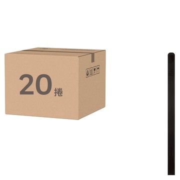 FaSoLa 多用途自黏式魔術彈性收納貼(10入組)-2組  黑色  2x30cm