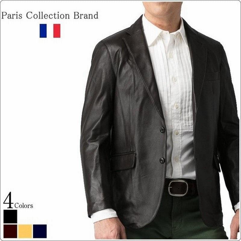 Paris Collection Brand 本革 リラックスフィット レザーテーラードジャケット メンズ パリコレクションブランド 6956 レザージャケット 革ジャン 本革ブレザー 通販 Lineポイント最大0 5 Get Lineショッピング