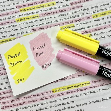 慕那美熒光筆Monami柔和色係重點標記記號筆淡色護眼粉嫩筆記601