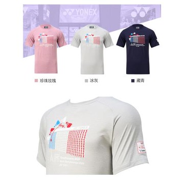 真YONEX尤尼克斯yy羽毛球服 國羽25120EX巴黎世錦賽文化衫T恤正品