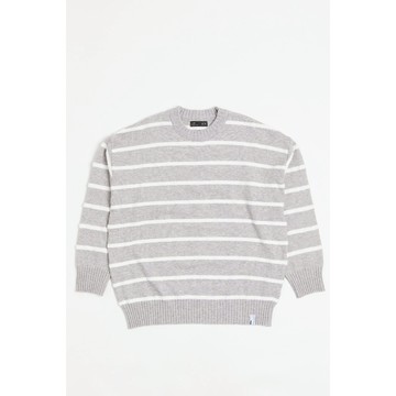 Life8 粗細交織 圓領針織毛衣 No. 11488