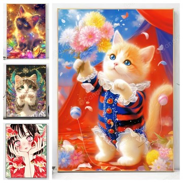 ✨盒裝✨台灣現貨✨ 新款5D鑽石畫 DIY鑽石貼畫 手工點鑽畫 立體貼鑽畫 滿鑽 手作 新年鑽貼 黏鑽畫 水鑽 大幅