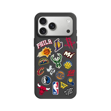 iPhone 17 Pro Max SolidX 黑 - NBA - Mix Logos