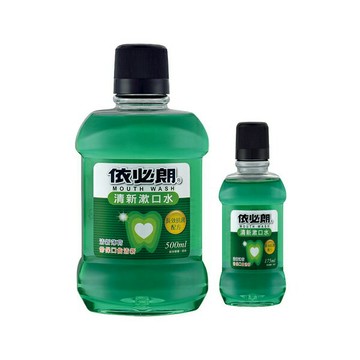 依必朗 清新漱口水500ml加贈175ml隨身瓶 清新薄荷