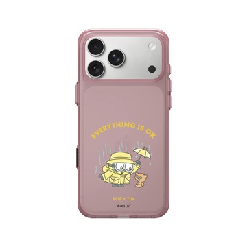 iPhone 17 Pro Max Clear (相機按鈕) 晶醺玫 - Minions - 小小兵 - 下雨天