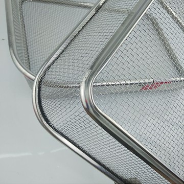 不銹鋼長方形網籃 加粗鋼絲網篩 洗菜籃水果籃 碗筷瀝水籃