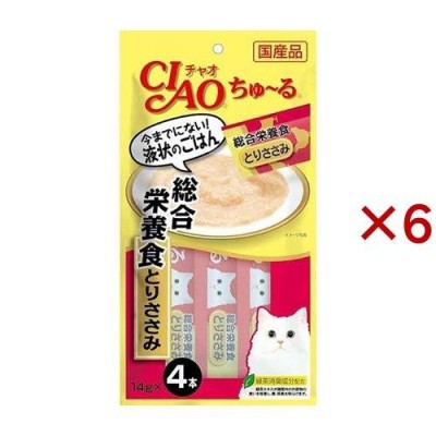 チャオ ちゅ〜る 総合栄養食 とりささみ ( 4本入×6セット(1本14g) )/ ちゅ〜る