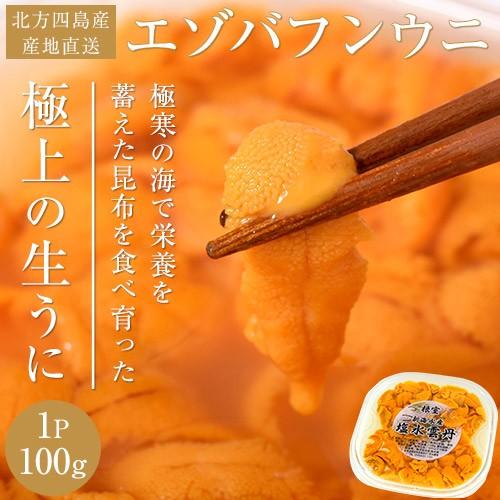 楽天市場】ウニ 塩水 送料無料 塩水うに 100g 北方四島産 冷蔵