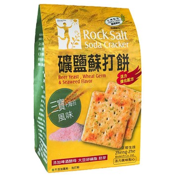 [泓俐](有效20260312)正哲礦鹽蘇打餅(三寶海苔風味)365g(兩入組)