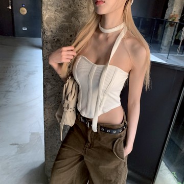 ISA_Fine Dining清單 魚骨造型平口繞脖(含胸墊)_59019