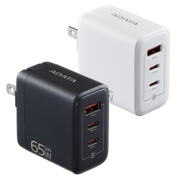 ADATA 威剛 PD/QC 65W 高效智能快充 GaN USB 充電器 快充頭【中壢-水世界】