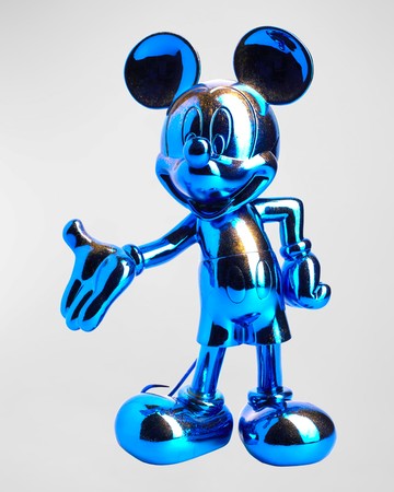 Mickey Welcome Galaxy Figurine - Chrome Blue