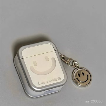 ✨限時特惠✨簡約小衆鏤空笑臉適用蘋果藍牙無綫1/2代耳機套AirPodsPro新款3代