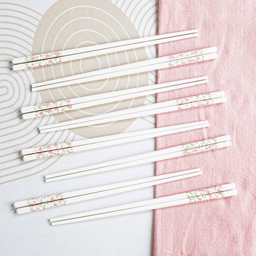 十里桃花小清新少女心陶瓷筷子不發霉抗菌高檔高顏值筷子家用餐具 h802