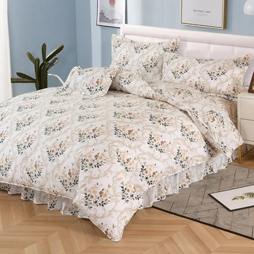 【多利寶寢具】Victoria_純棉雙人五件式床罩組-花開富貴