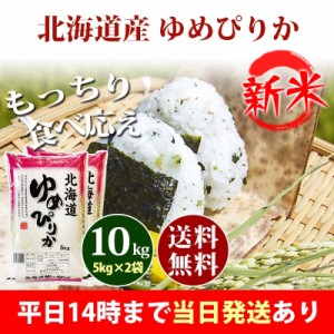 新米 米 10kg 北海道産 ゆめぴりか 1等米 5kg×2袋 令和5年産 お米 10kg 送料無料 北海道・沖縄配送不可 即日発送 クーポン対象 選べる