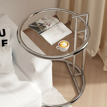 APP下單享點數9% 中古玻璃可升降可移動小茶幾沙發邊幾邊桌網紅簡易角幾小圓桌桌子