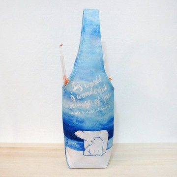 北極熊杯套 環保飲料提袋 飲料提袋 飲料杯套 防水杯套 防水提袋