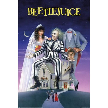 【陰間大法師】BEETLEJUICE 進口電影海報/ 提姆波頓
