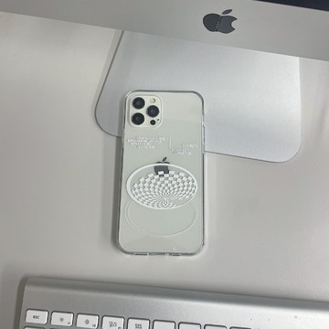 韓國 PHONO PHONO 型格潮流 果凍手機殼 通往未來 白 - iphone 12/12 PRO