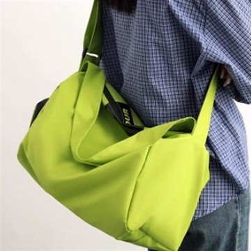 【米蘭精品】側背包牛津紡肩背包-出差行李運動純色男女包包4色m1ad31