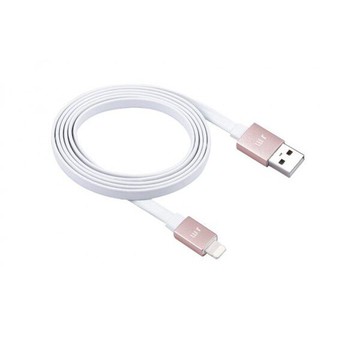 Just Mobile AluCable Flat 鋁質接頭傳輸扁線（1.2 米）- 玫瑰金