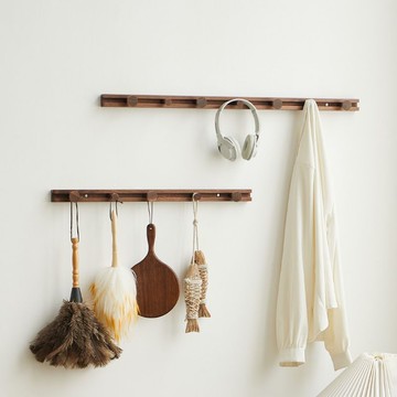 公司貨附發票 掛衣架壁掛墻上臥室可調節衣帽鉤實木創意輕奢入戶掛鉤置物衣帽架 最低價 快速出貨