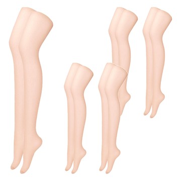 PANDORA by VIVIEN 女性高彈力褲襪 20D 5雙  杏  M-L