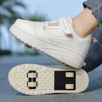 暴走鞋女童2026新款秋冬女生帶輪子運動鞋兒童滑輪鞋雙輪四輪男童