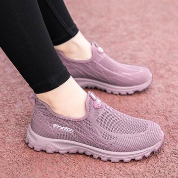 一腳蹬春秋款軟底舒適運動女鞋