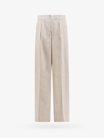 Cotton blend trouser with frontal pinces - CLOSED - gender_Woman