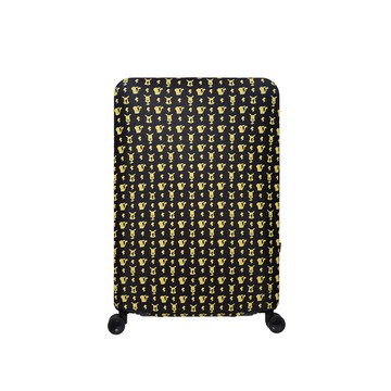 【Pokemon】寶可夢潮黑皮卡丘行李箱保護套(L)-黑色 BCGO23F07BK