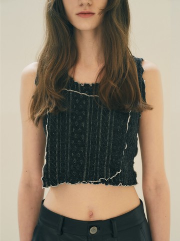 Wool Jersey Vest - Dark Grey