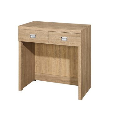 【顛覆設計】芙亞2.7尺二抽書桌-深48公分梧桐色